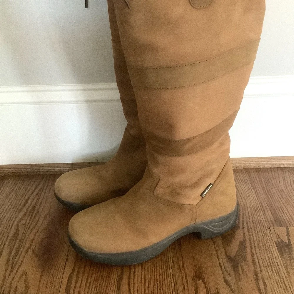 To the Knee Tan Suede Lace-Top Boots